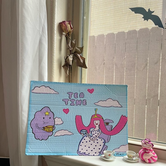 Adventure time Princess bubblegum & lumpy space princess tea time art piece - Picture 16 of 16